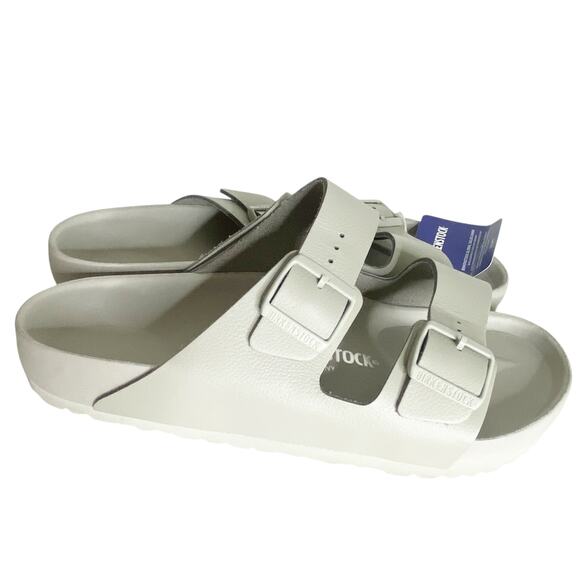 NWT BIRKENSTOCK Mens arizona ALL leather wrapped sandal mineral gray size 42 main image 5
